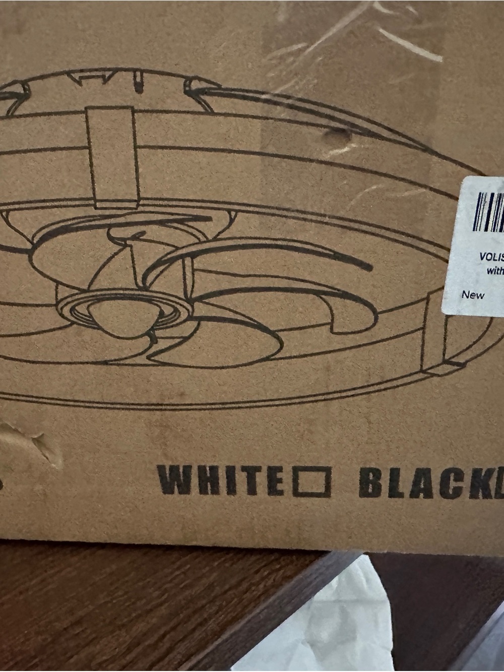 Ceiling Fan with light(black ) - Box Art Listing